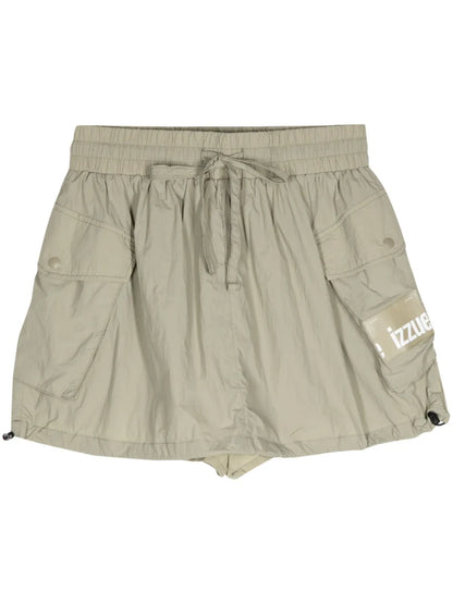 Drawstring Lightweight Mini Skort