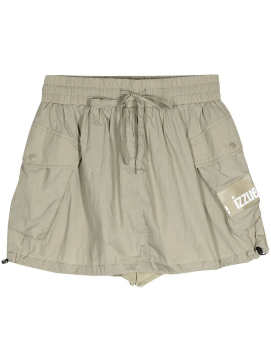 Drawstring Lightweight Mini Skort