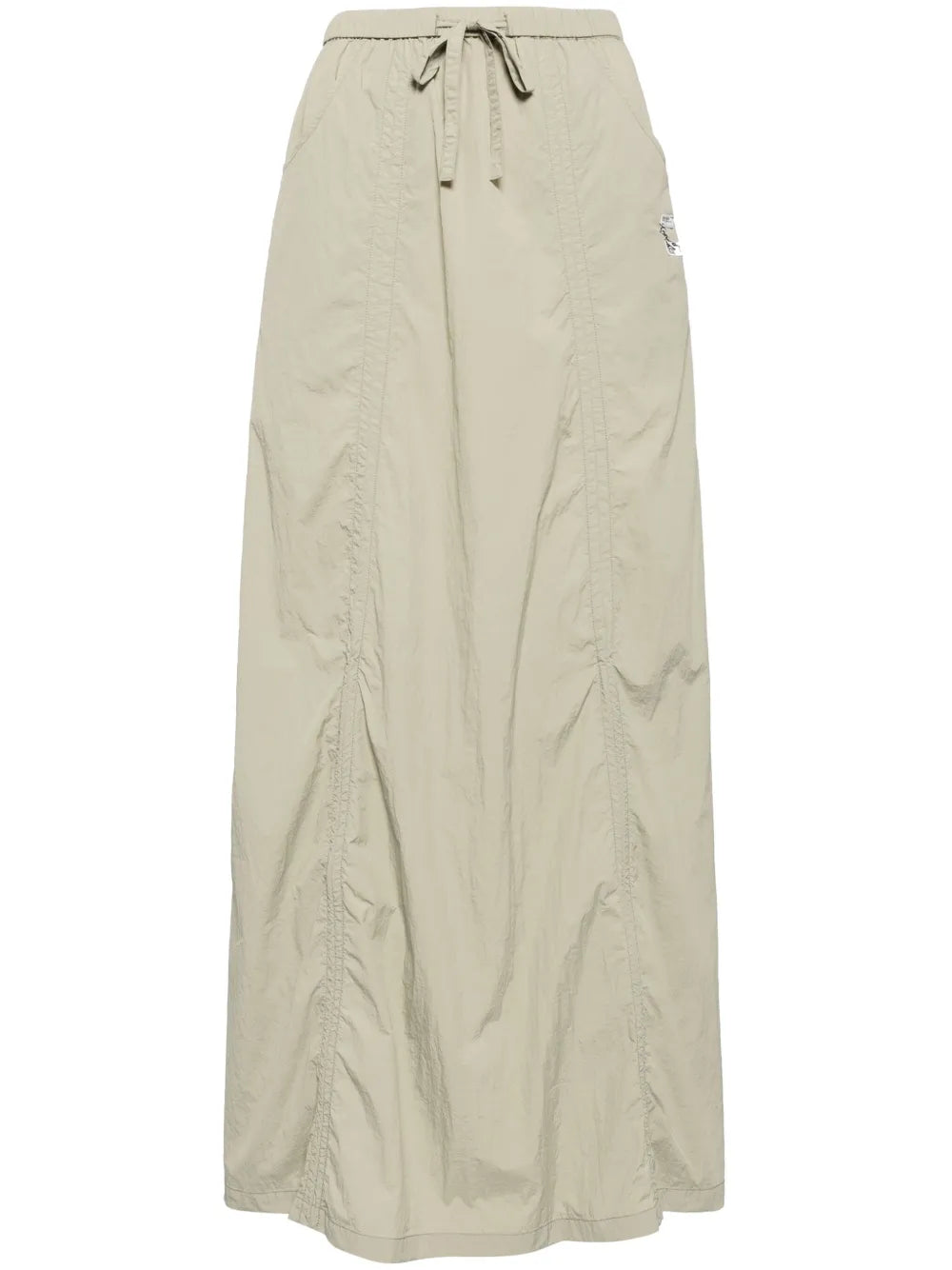 Drawstring-Waist Maxi Skirt