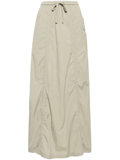 Drawstring-Waist Maxi Skirt