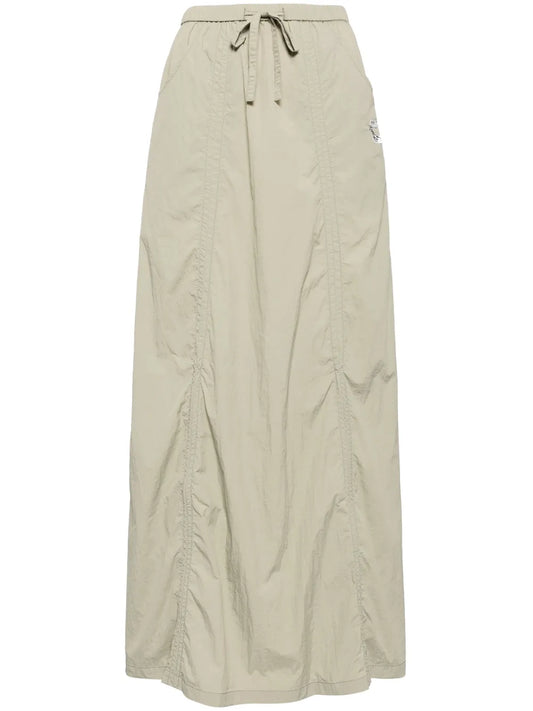 Drawstring-Waist Maxi Skirt