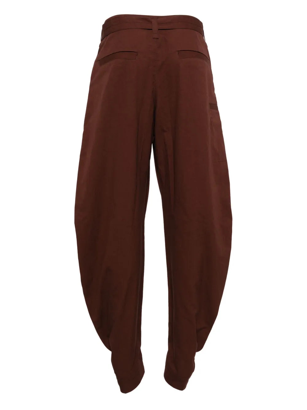 Tapered-Leg Cotton Trousers