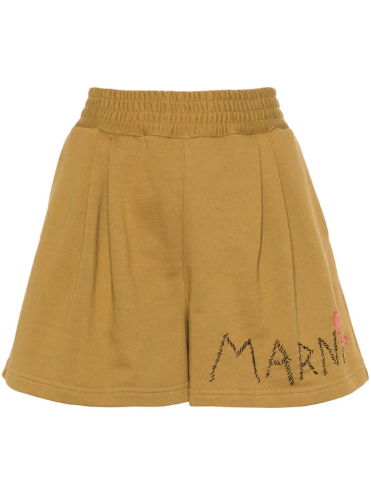 Logo-Embroidered Track Shorts