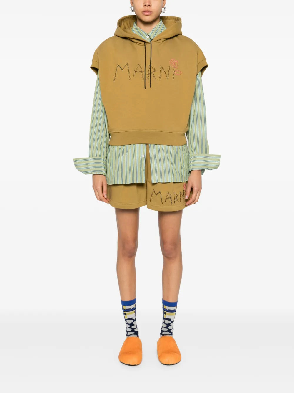Logo-Embroidered Track Shorts