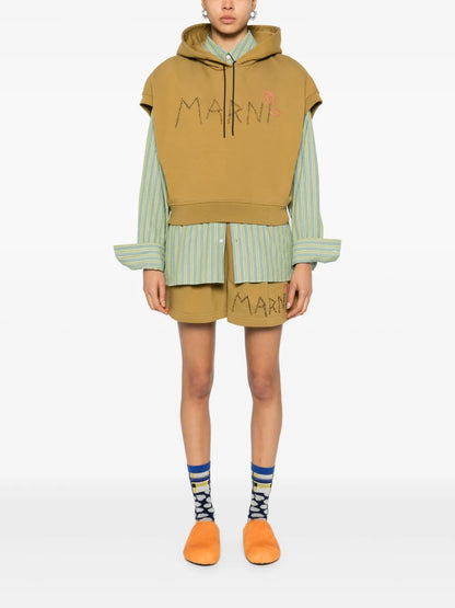 Logo-Embroidered Track Shorts