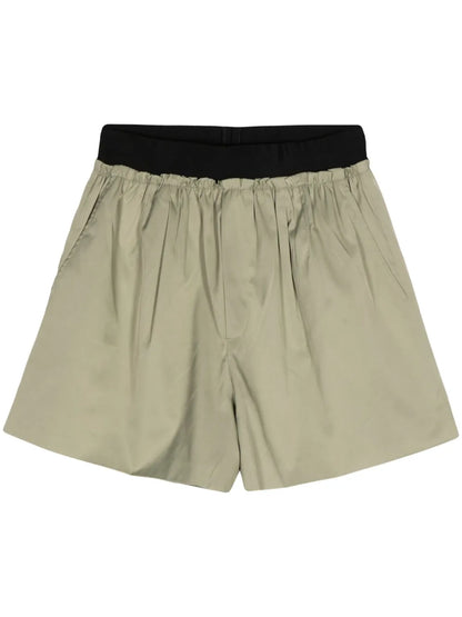 Plissé Effect Shorts