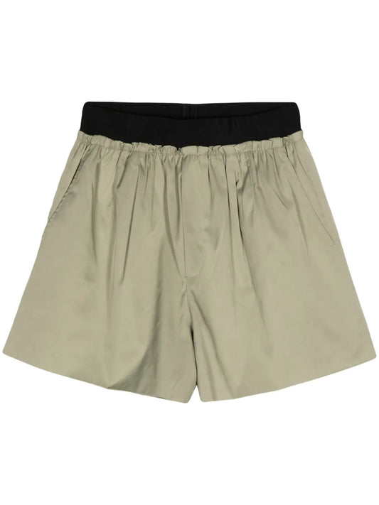 Plissé Effect Shorts