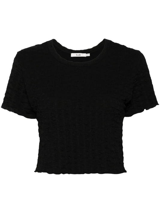 Textured Cropped Top