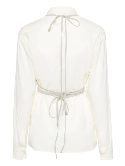 Panelled-Design Cotton Shirt