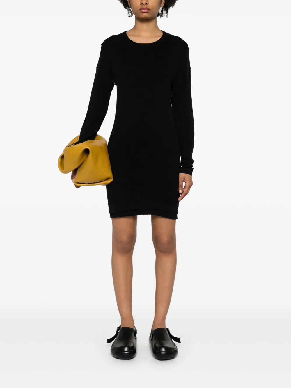 Layered Cotton Mini Dress