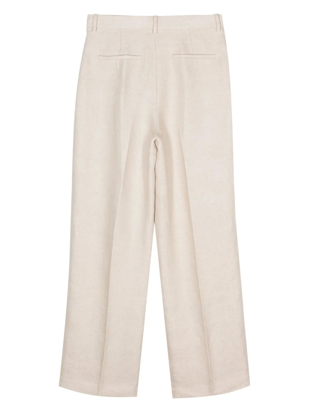 Linen Straight-Leg Trousers