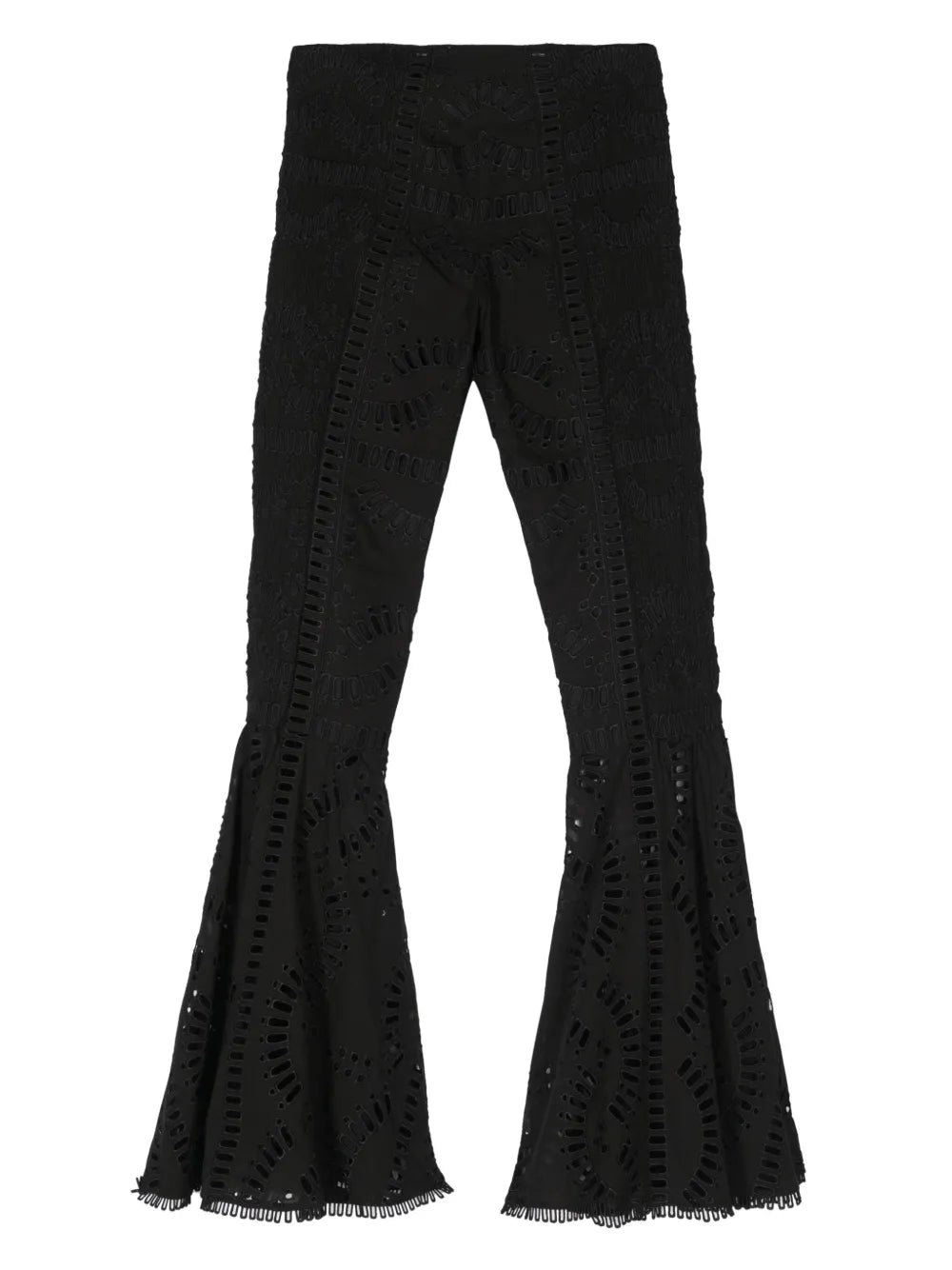 Trouk Embroidered Flared Trousers