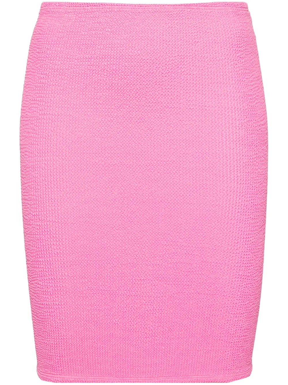 Ruched Textured Miniskirt