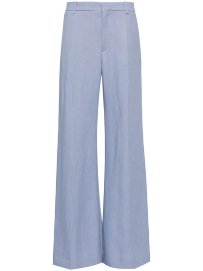 Low-Rise Flared Trousers