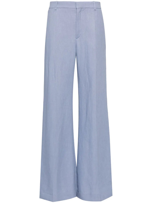 Low-Rise Flared Trousers