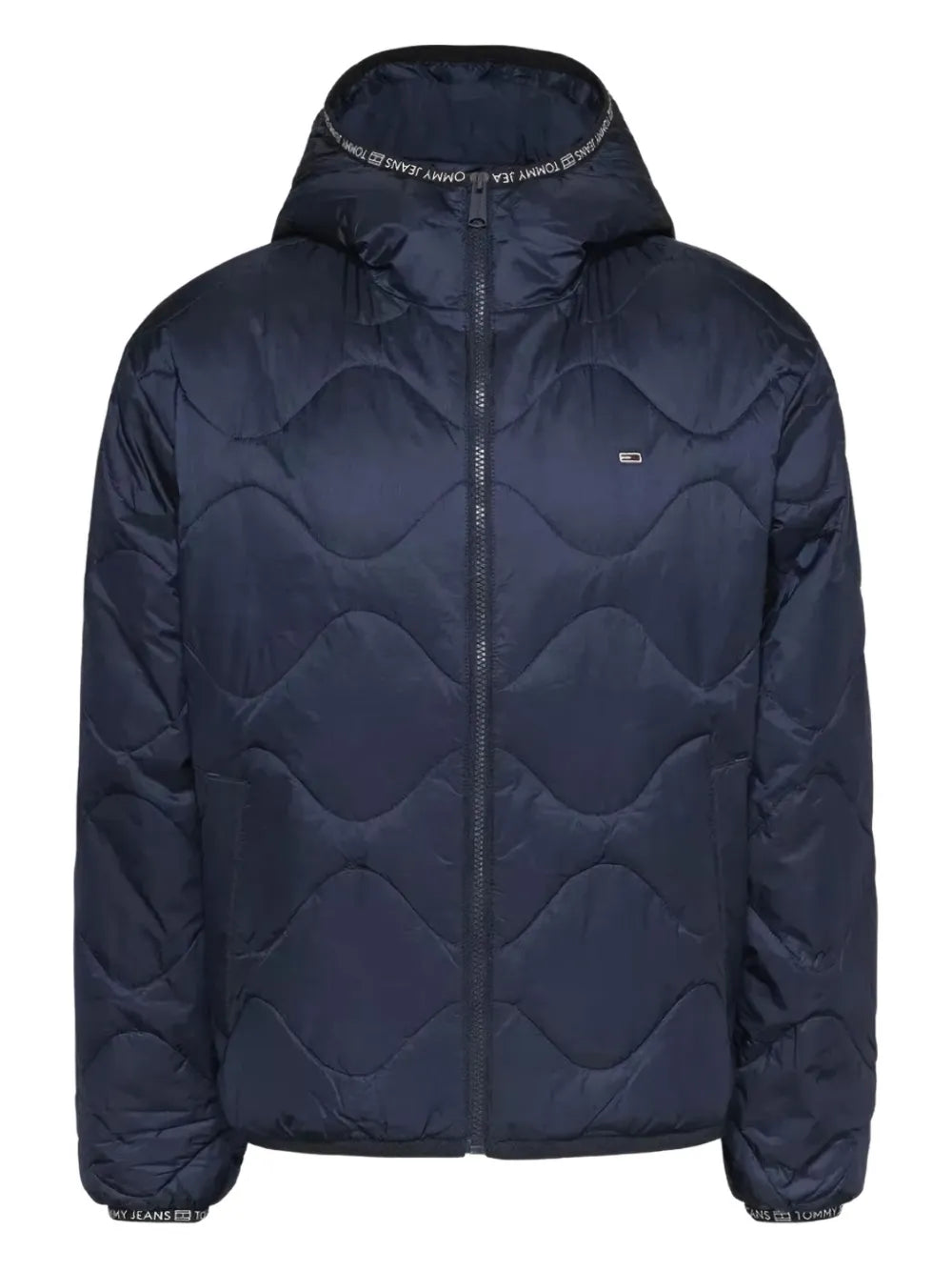Quilted Tape Hooded Puffer Jacket