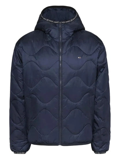 Quilted Tape Hooded Puffer Jacket