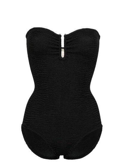 Frida Strapless Seersucker Swimsuit