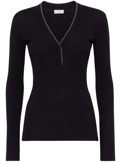 Monili Bead-Embellished Jumper