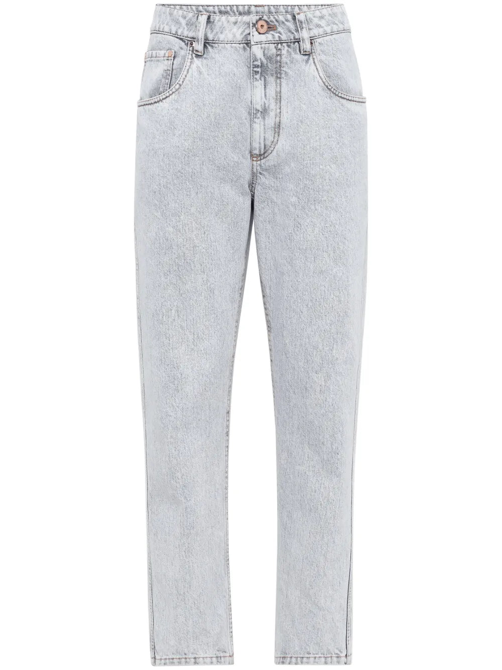 Mid-Rise Tapered Jeans