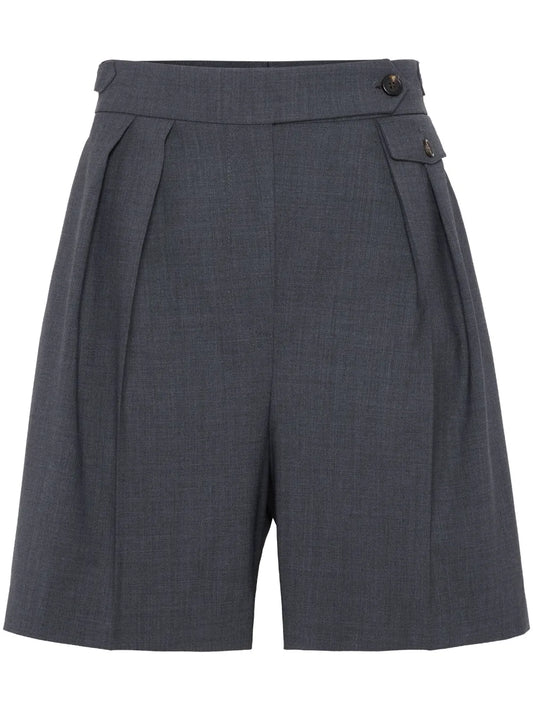 Pleat-Detailing Shorts