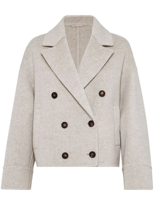 Double-Breasted Peak-Lapel Jacket