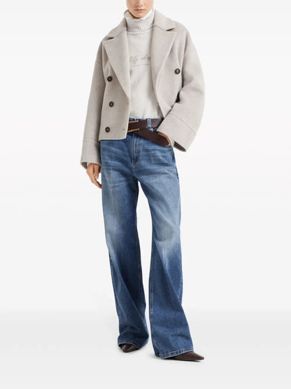 High-Rise Straight-Leg Jeans
