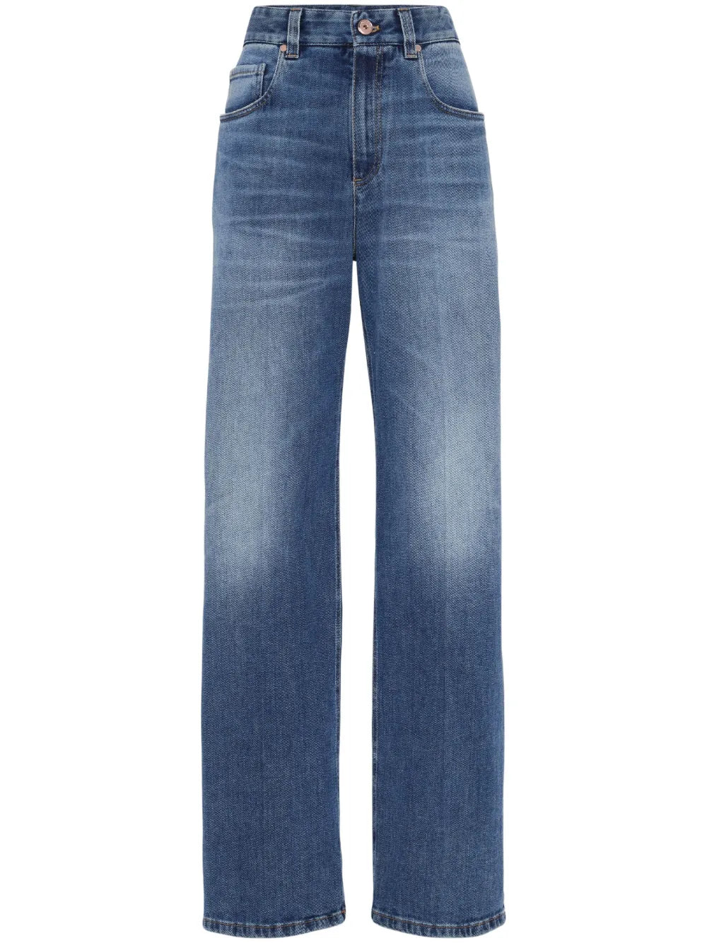 High-Rise Straight-Leg Jeans