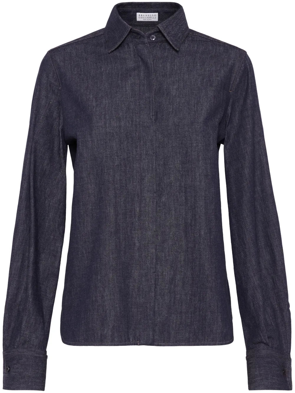 Monili Bead-Embellished Denim Shirt