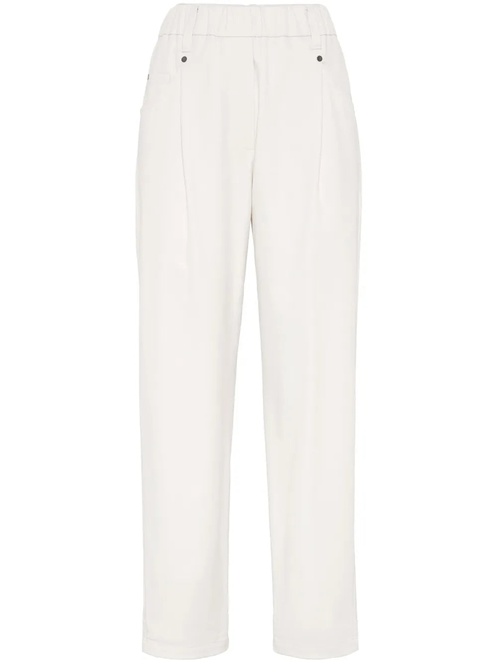 Straight-Leg Cotton Trousers