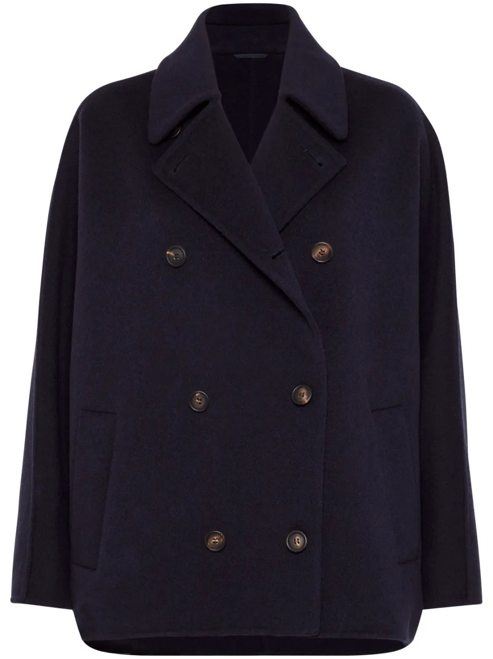 Double-Breasted Monili-Trim Jacket