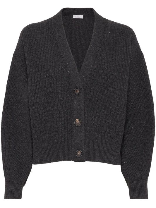 Sequin-Embellished Cardigan