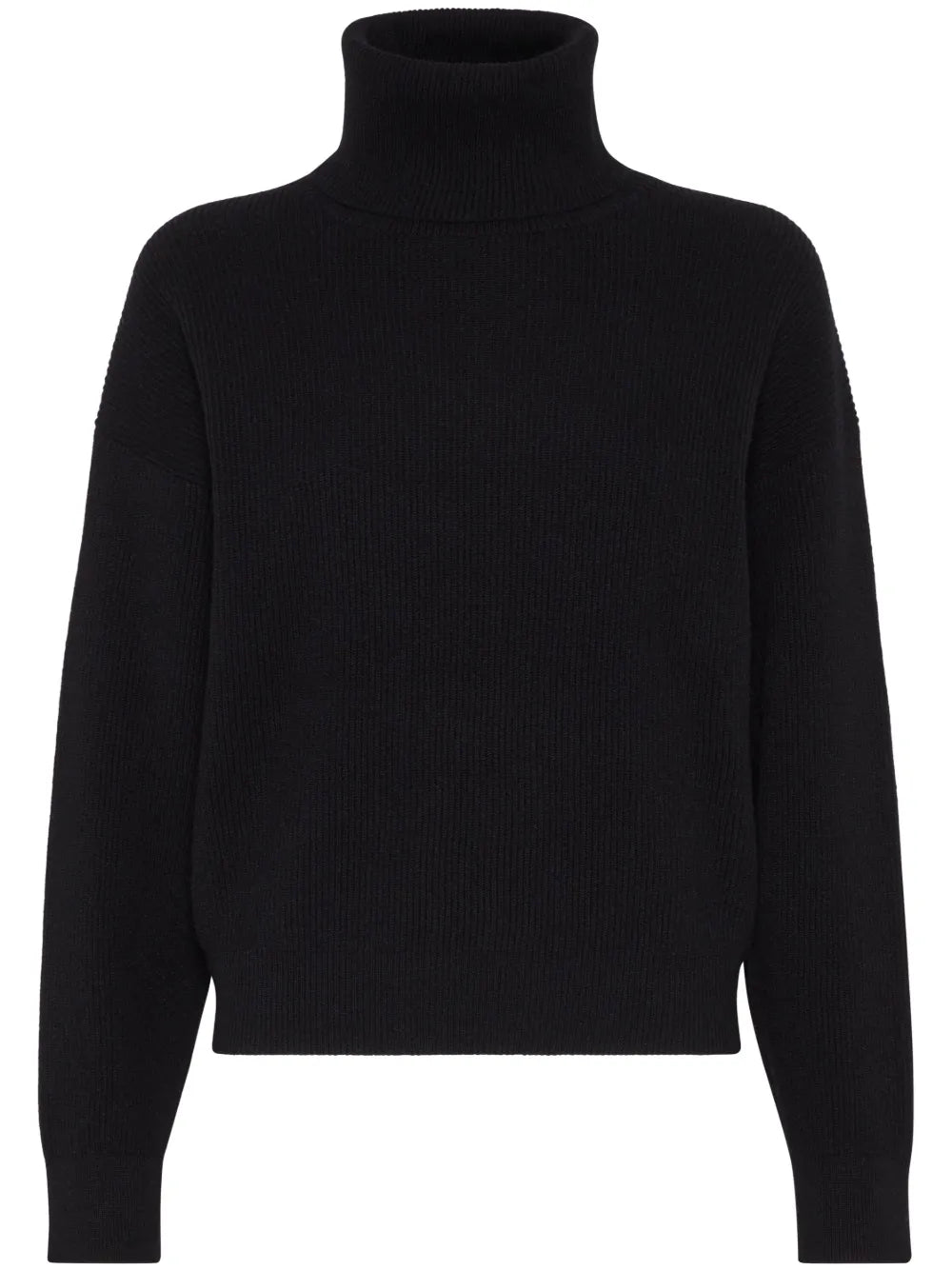 Roll-Neck Ribbed Jumper
