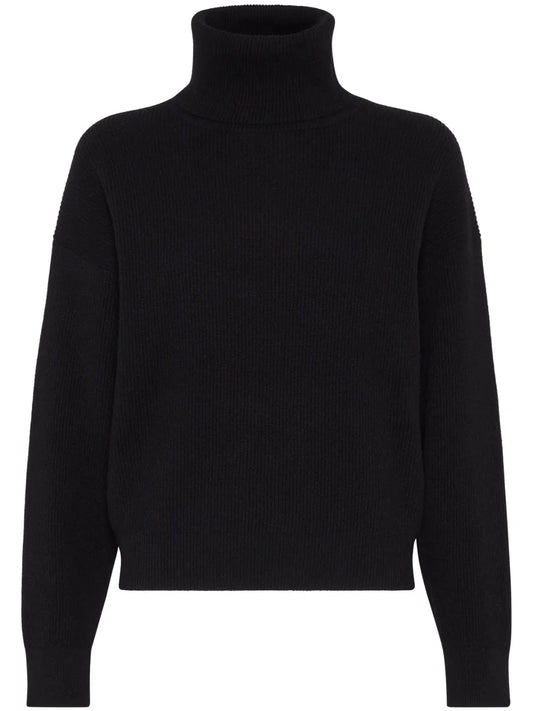 Roll-Neck Ribbed Jumper