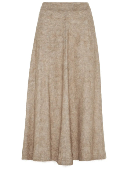 High-Waisted Midi Skirt
