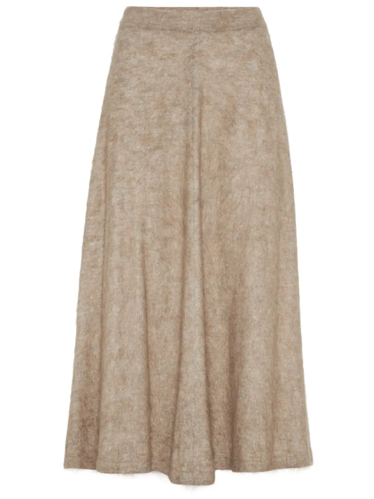High-Waisted Midi Skirt