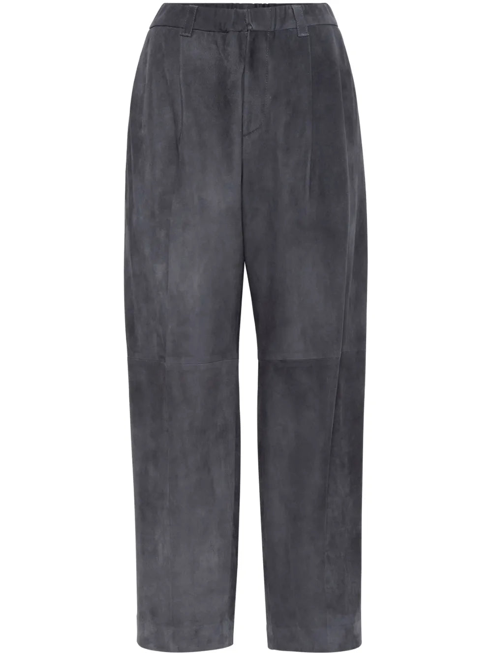Straight-Leg Leather Trousers