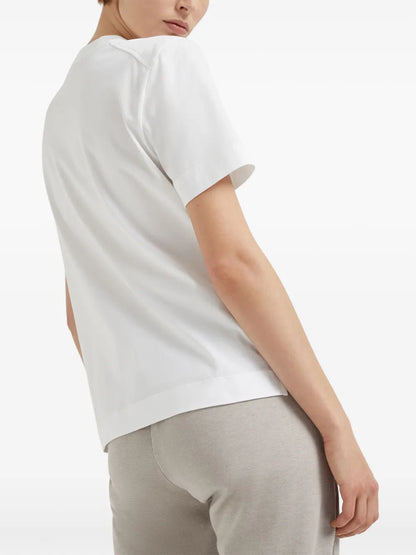 Monili-Chain Detail T-Shirt
