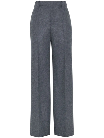 Wide-Leg Tailored Trousers
