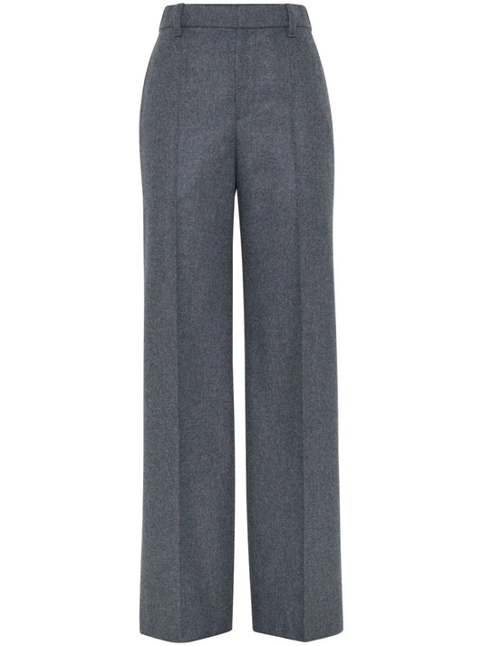 Wide-Leg Tailored Trousers