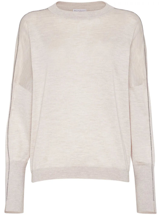 Monili-Chain Detail Sweater