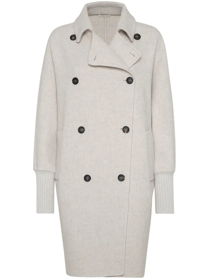 Double-Breasted Cashmere Coat