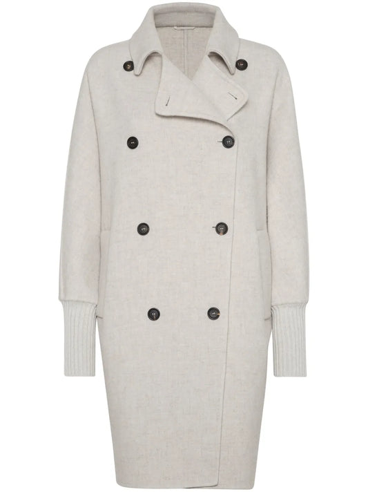 Double-Breasted Cashmere Coat