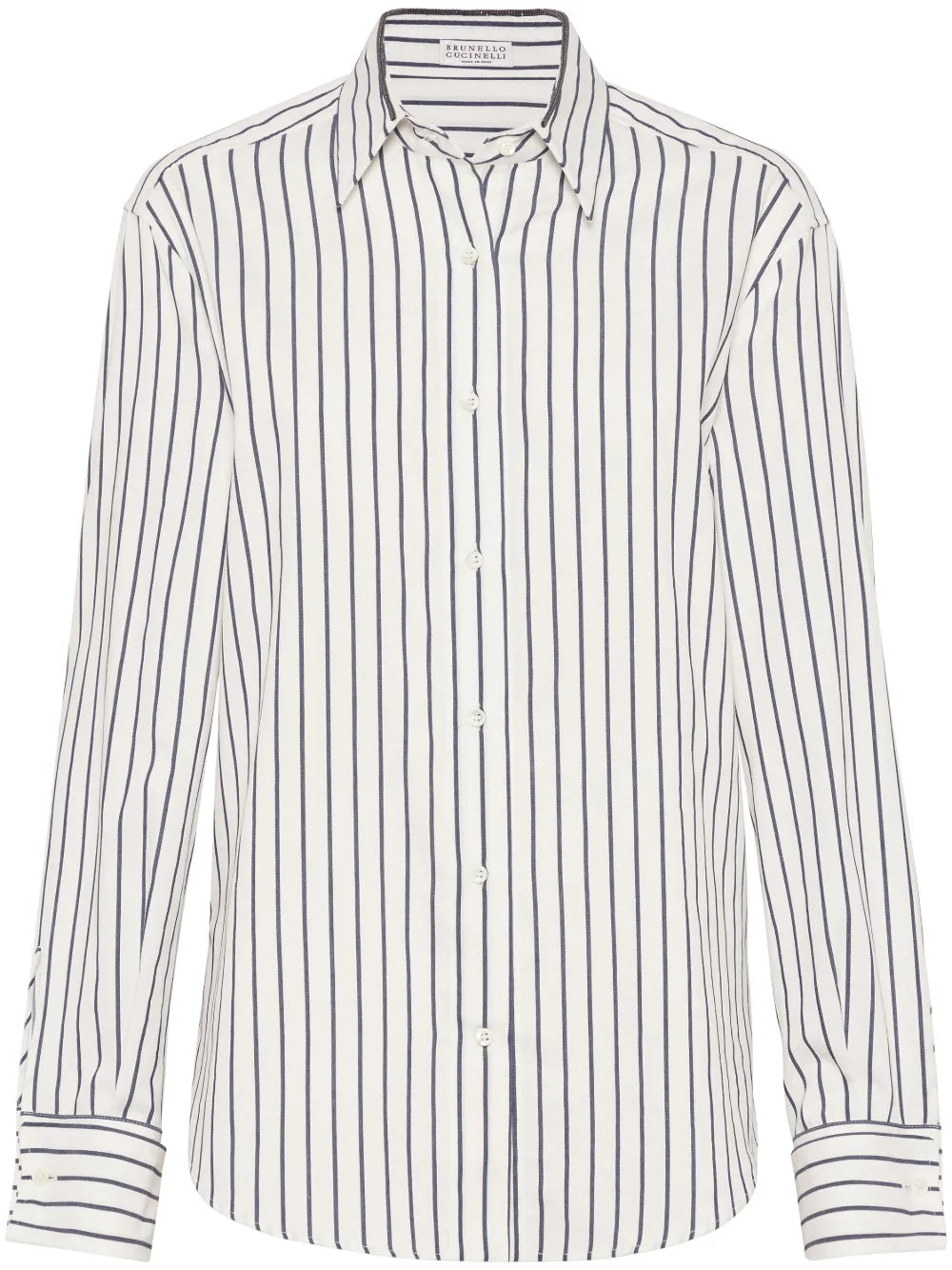 Stripe-Print Cotton Shirt