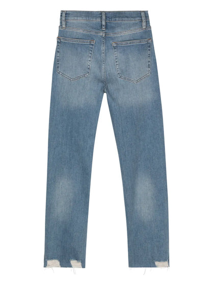 High-Rise Straight-Leg Jeans