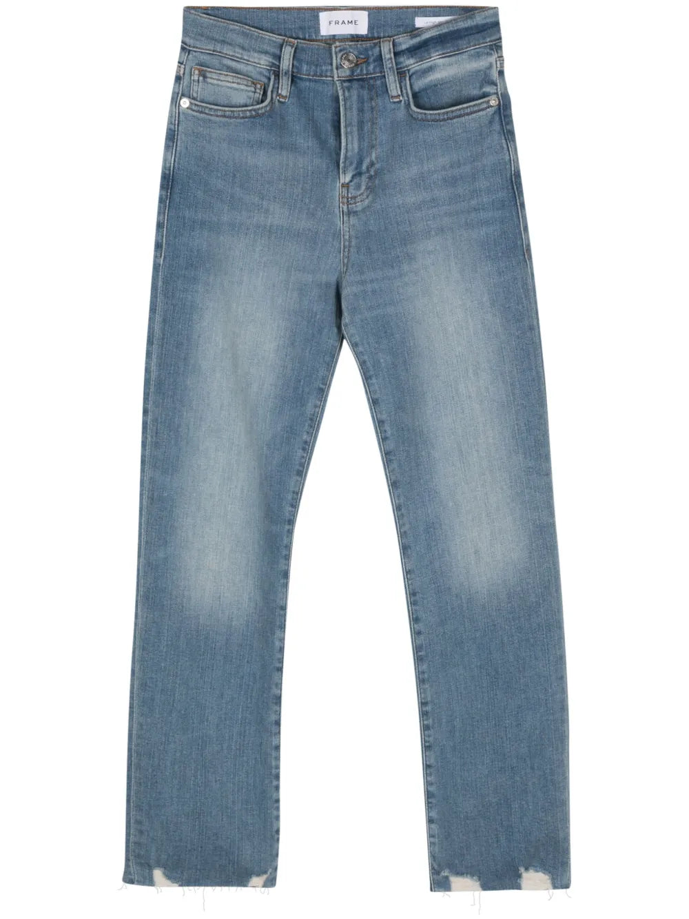 High-Rise Straight-Leg Jeans