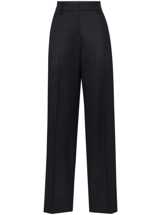 Monili Detail Wide-Leg Trousers