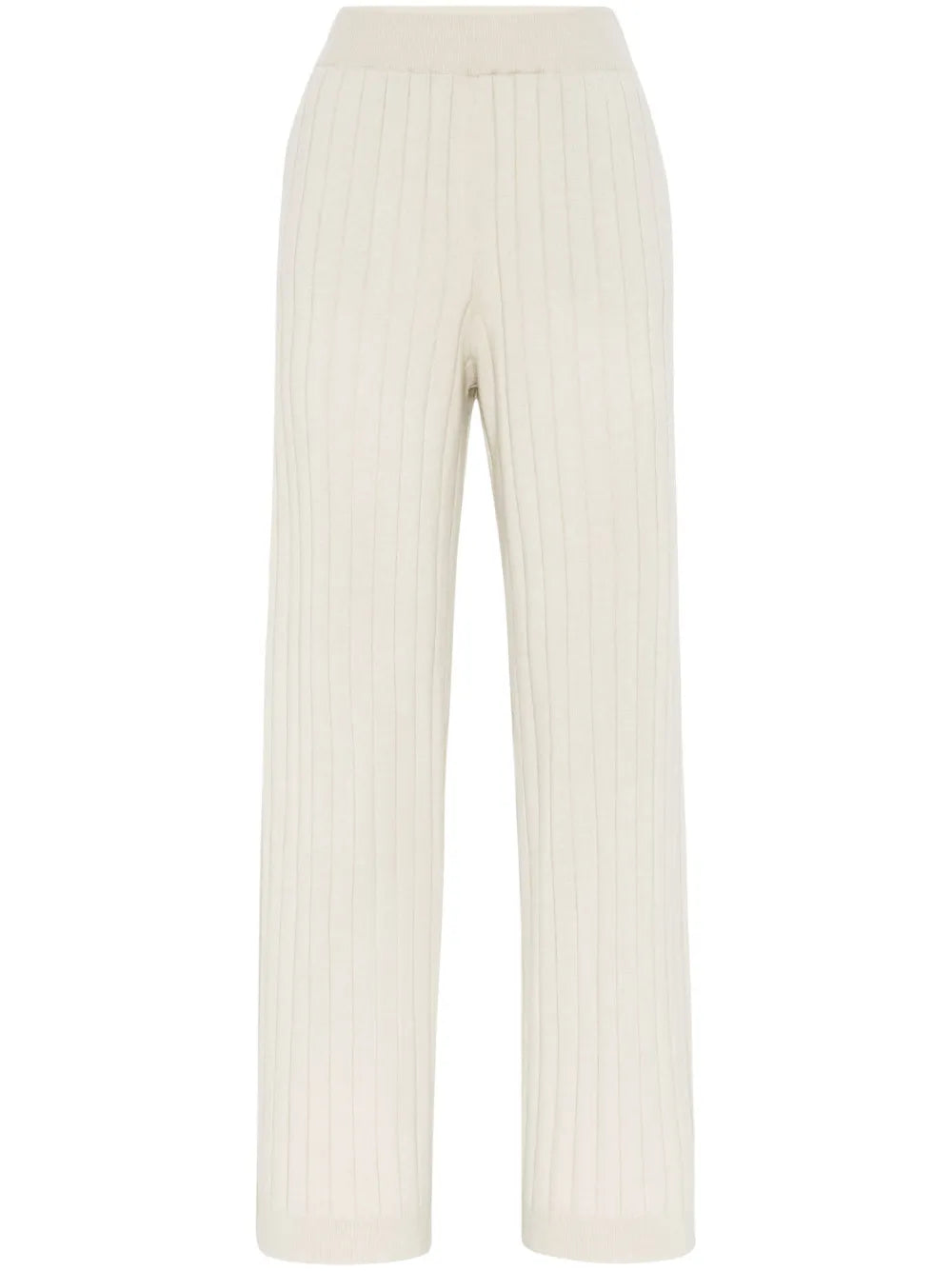 Ribbed-Knit Cashmere Pants