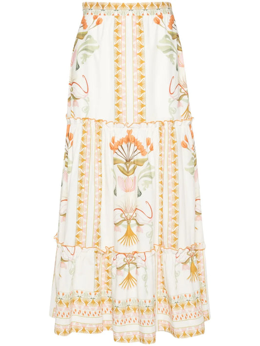 Cassia Tiered Maxi Skirt