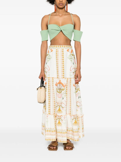 Cassia Tiered Maxi Skirt